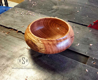 oak bowl, lathe, wood turning, woodworking