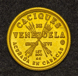 Venezuela 5 Bolivares Gold Coin bullion