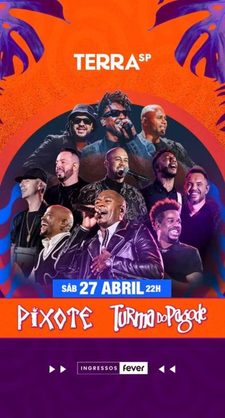 27/04/2024 Shows de Pixote e Turma do Pagode em São Paulo [Terra SP]