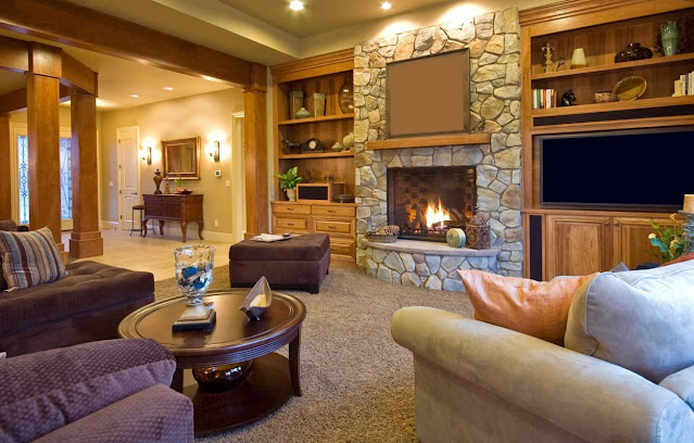 living room decor ideas with fireplace