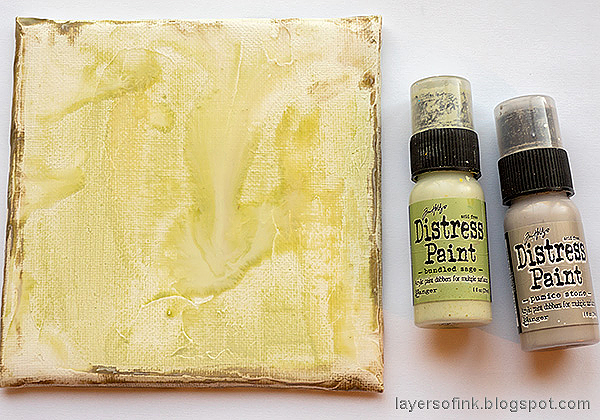 Layers of ink - Mixed Media Rose Canvas Tutorial by Anna-Karin Evaldsson.