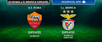  AS Roma & SL Benfica Kits 2016-2017 [Update] Pes 2013