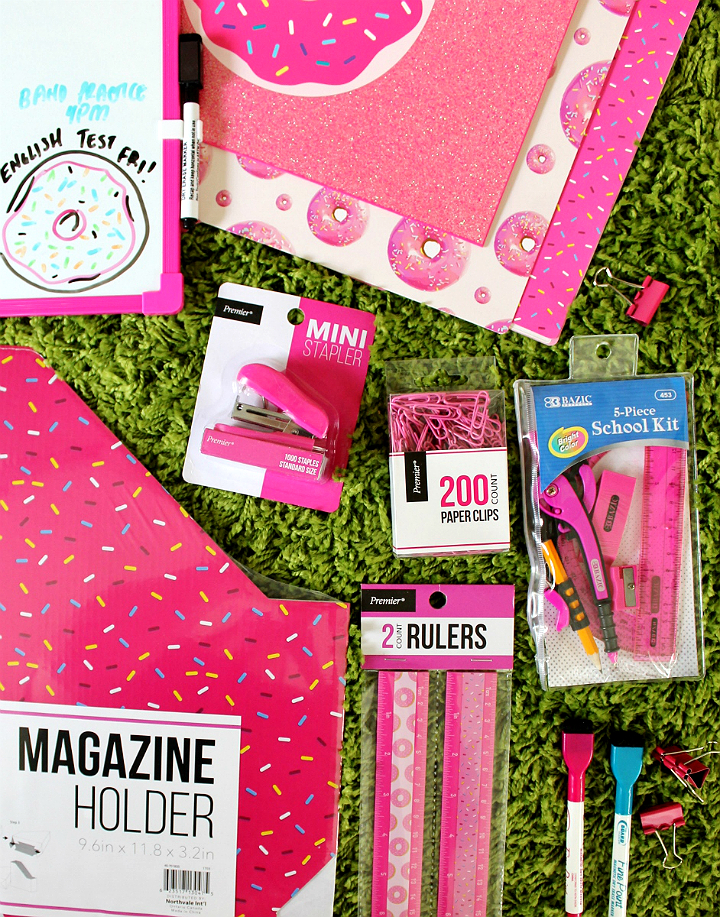 Back To School gifts for tweens- Donut school supply kit. #DoingThe99 #99YourSchoolYear #AD