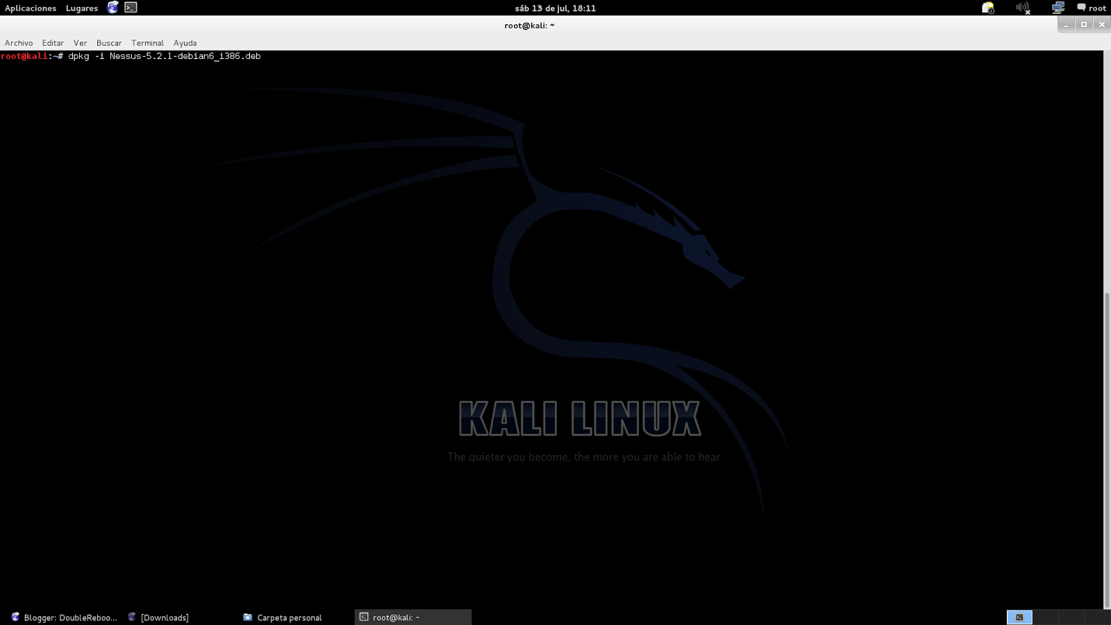 DoubleReboot: Como Instalar Nessus En Kali Linux.