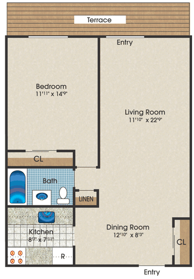 Studio, 1 and 2 Bedroom Apartments Studio, 1 and 2 bedroom apartment ...