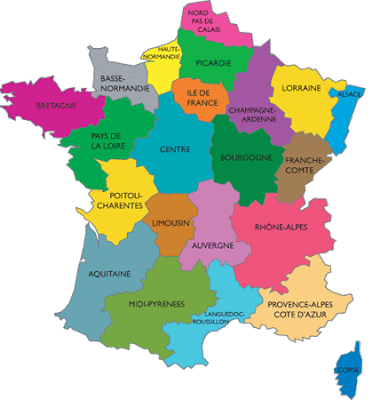 Mapa Politico de Francia