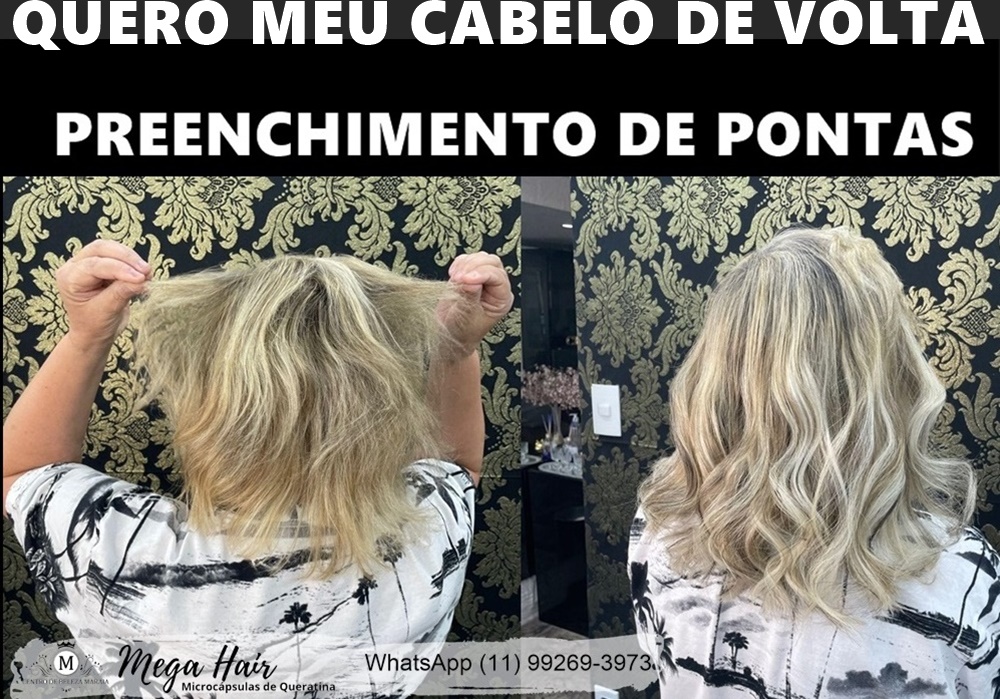 Alongamento de cabelo feminino em Jundiaí, SP