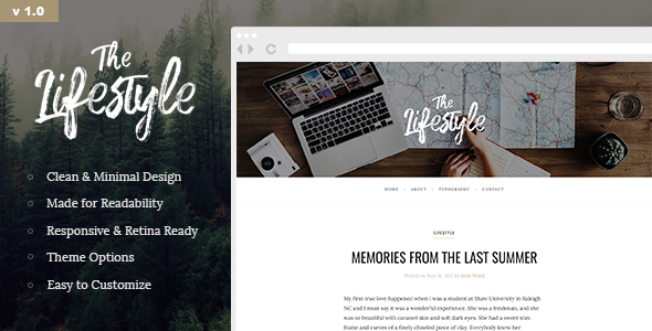 The Lifestyle - Elegant and Simple WordPress Blog Theme