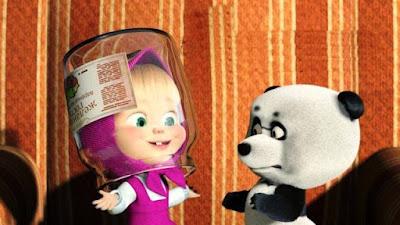 Gambar Kartun Masha dan Panda