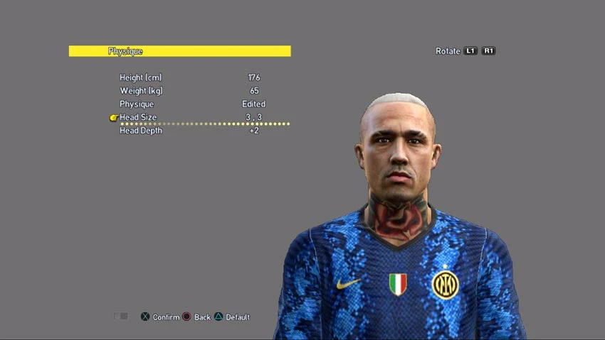 Radja Nainggolan Face For PES 2013