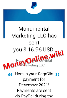 SerpClix Payment Proof