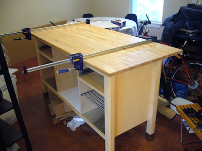 kitchen island with bar counter