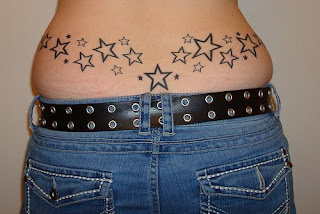 Lower Back Star Tribal Tattoos Picture 2