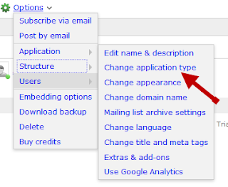 nabble option change application type