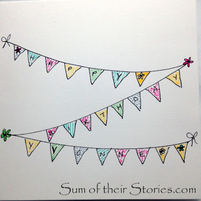 Mini bunting card