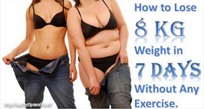 Know how to lose 8 kgs weight In 7 days