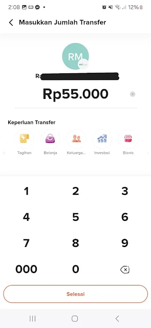 penerima transfer Flip BSI