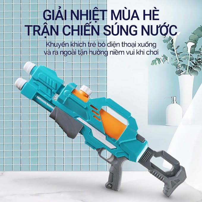 Súng Nước Đồ Chơi Bơm Hơi, Súng Nước Cỡ Lớn Siêu Chất, Siêu Ngầu GW-104