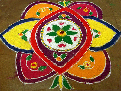 Diwali 2011 Rangoli Design & Patterns