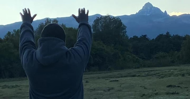 [PHOTOS] Rigathi Gachagua climbs Mount Kenya to pray for William Ruto and celebrate the new freedom.