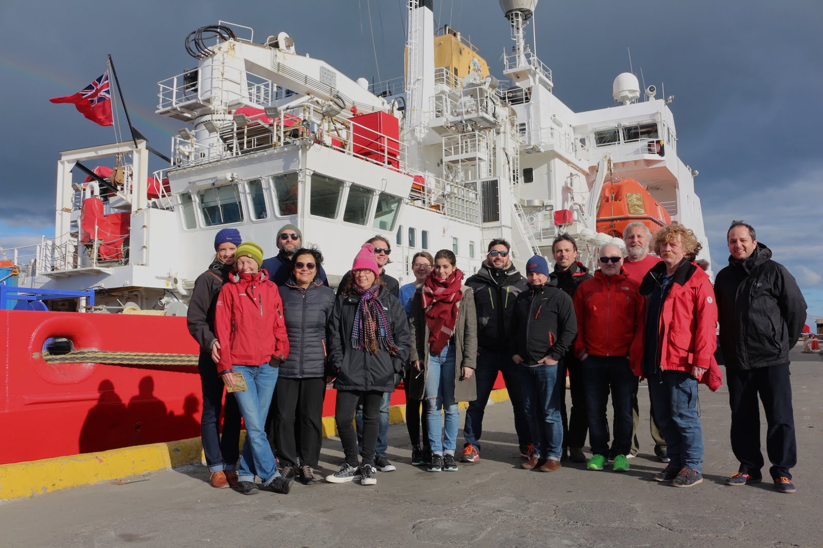 Equipe scientifique à bord