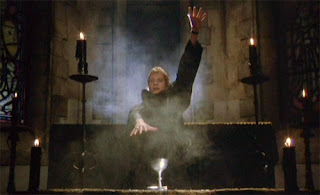 Johnny Alucard (Christopher Neame) presides over the Black Mass, Dracula A.D. 1972