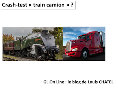 Illustration d'un camion et d'n train face à face, ça donnerait quoi ?