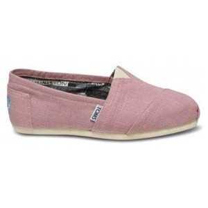 Pink Toms Shoes on Toms Shoes  Pink Linen Women S Classics Toms Shoes