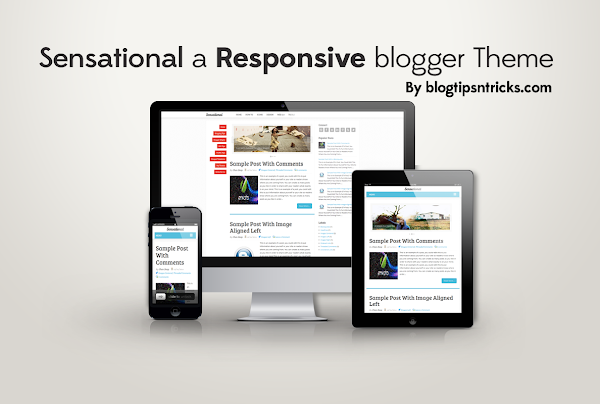 Sensational a Responsive Blogger Template Preview