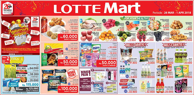 Katalog Harga Promo LOTTEMART Hypermarket Akhir Pekan 28 Maret - 01 April 2018