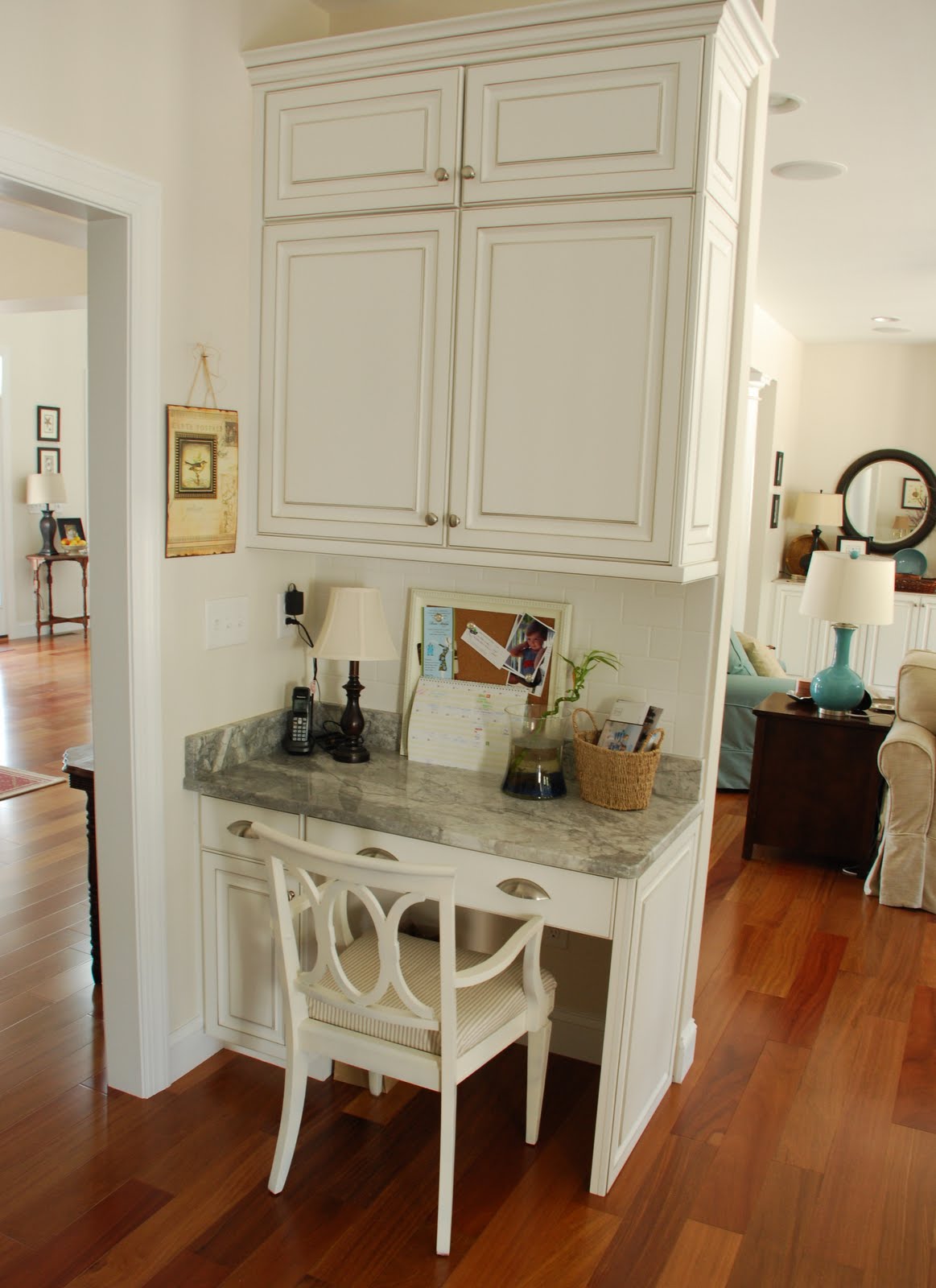 Two Carolina Nesters Organizing the Kitchen  Office Area 