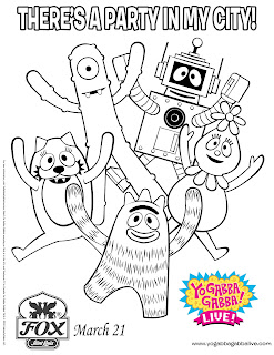 Yo Gaba Gaba coloring pages