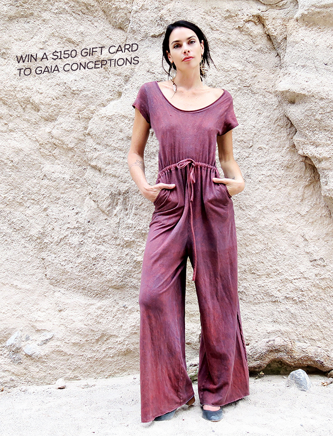 GIVEAWAY: Win a $150 Gift Card to Gaia Conceptions Sustainable Clothing!