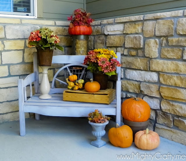 Fall Porch - www.MightyCrafty.me