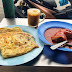 Roti Canai with Chicken Curry by Roti Canai Transfer Road, Penang, Malaysia