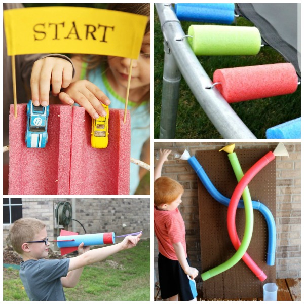 32 AWESOME WAYS FOR KIDS TO USE THOSE NOODLES! (These are awesome!)