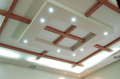 Hotel Bedroom Design on Modern False Ceiling Design For Living Room From Wood And Gypsum With