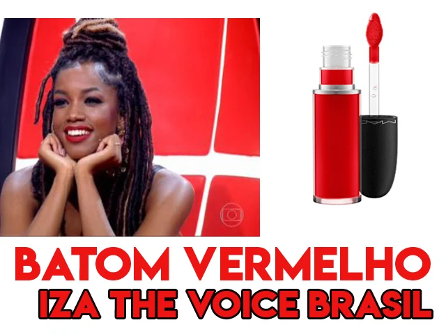 O batom vermelho da IZA no The Voice Brasil