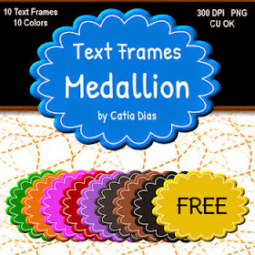  Free Medallion - Text Frames by Catia Dias