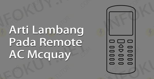 arti lambang pada remote ac mcquay