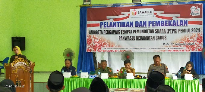 210 Anggota Pengawas TPS Kecamatan Gabus Resmi Dilantik di Gedung Haji