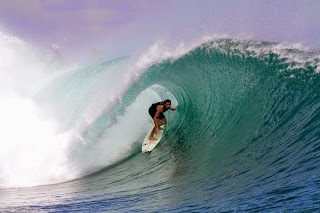 Surfer Pantai Plengkung Jawa Timur