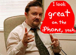 David Brent- News of BBC player on iPhone