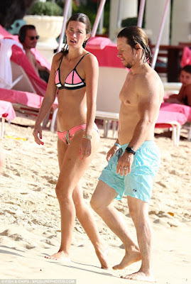 Mark Wahlberg and his wife, Rhea Durham put their sexy bodies on display in Barbados