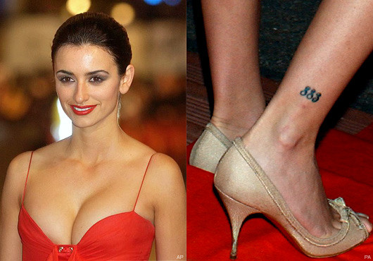 Penelope Cruz's Sexy and Sweet Tattoo Design