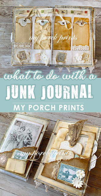 What to do with a junk journal from My Porch Prints