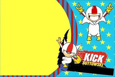 Para Imprimir Gratis: Invitaciones de Kick Buttowski.