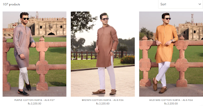 Men's kurta collection for Eid day