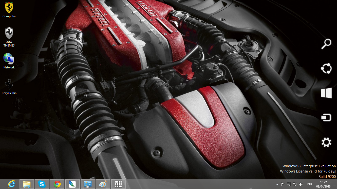 Ferrari Car Engine Theme For Windows 7 And 8 | Ouo Themes