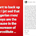 Lady Explains Why Nigerian Men Are Responsible For The Increase Of Prostitution In The Country